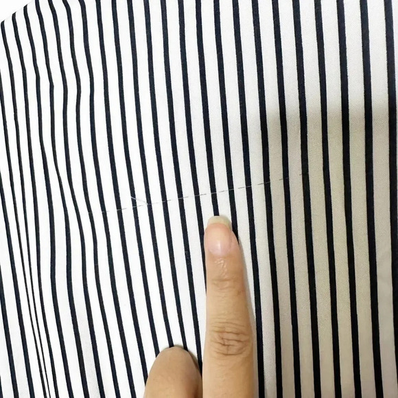 ABERCROMBIE & FITCH Size XS Kimono Sleeve‎ Tie Front Striped Romper - Picture 6 of 8